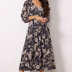 Ariana Floral Midi Dress