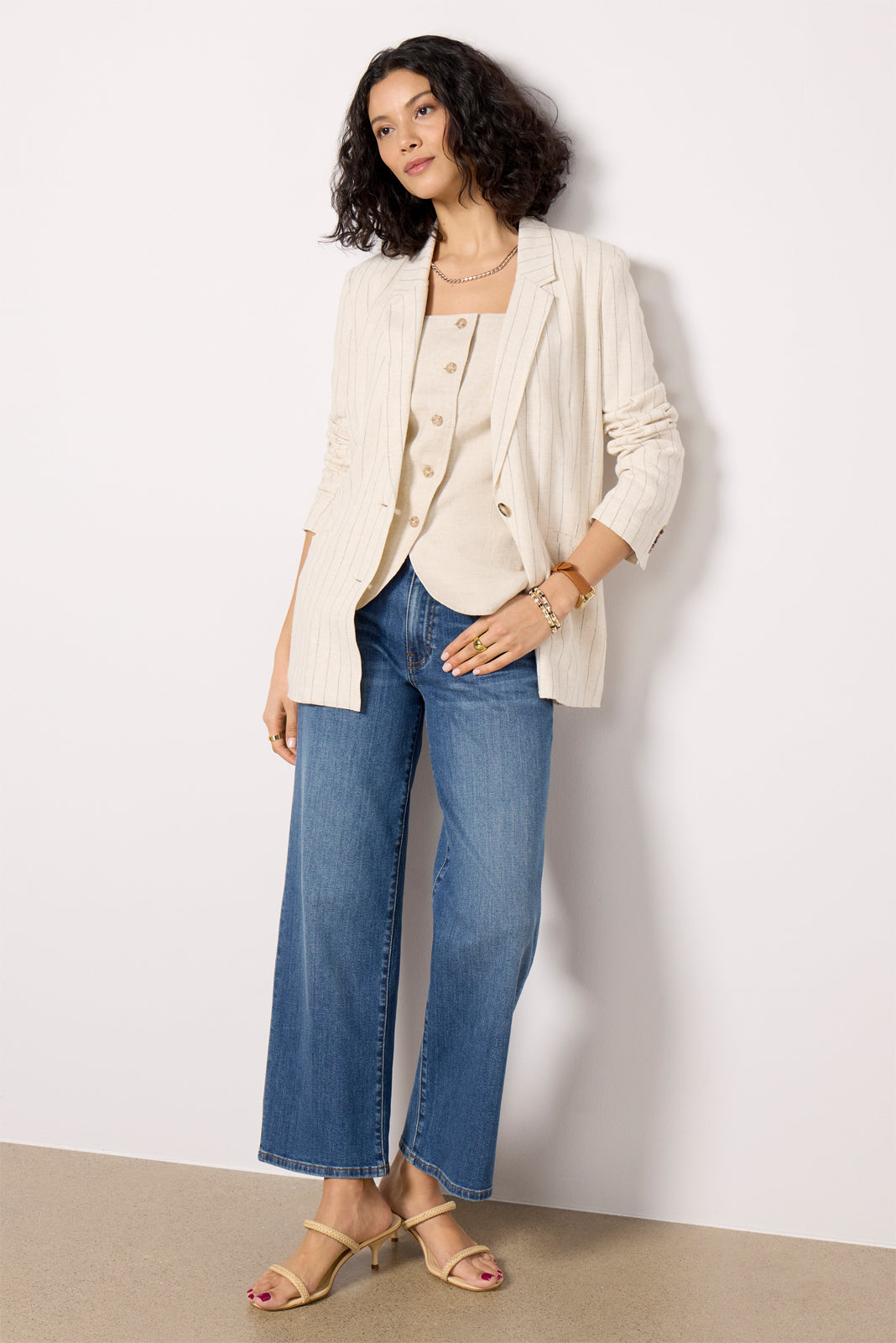 Livingston Pinstripe Blazer - Image 2