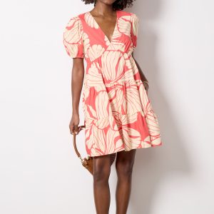 SS V Neck Mini Dress