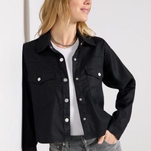 Frankie Stretch Linen Shacket