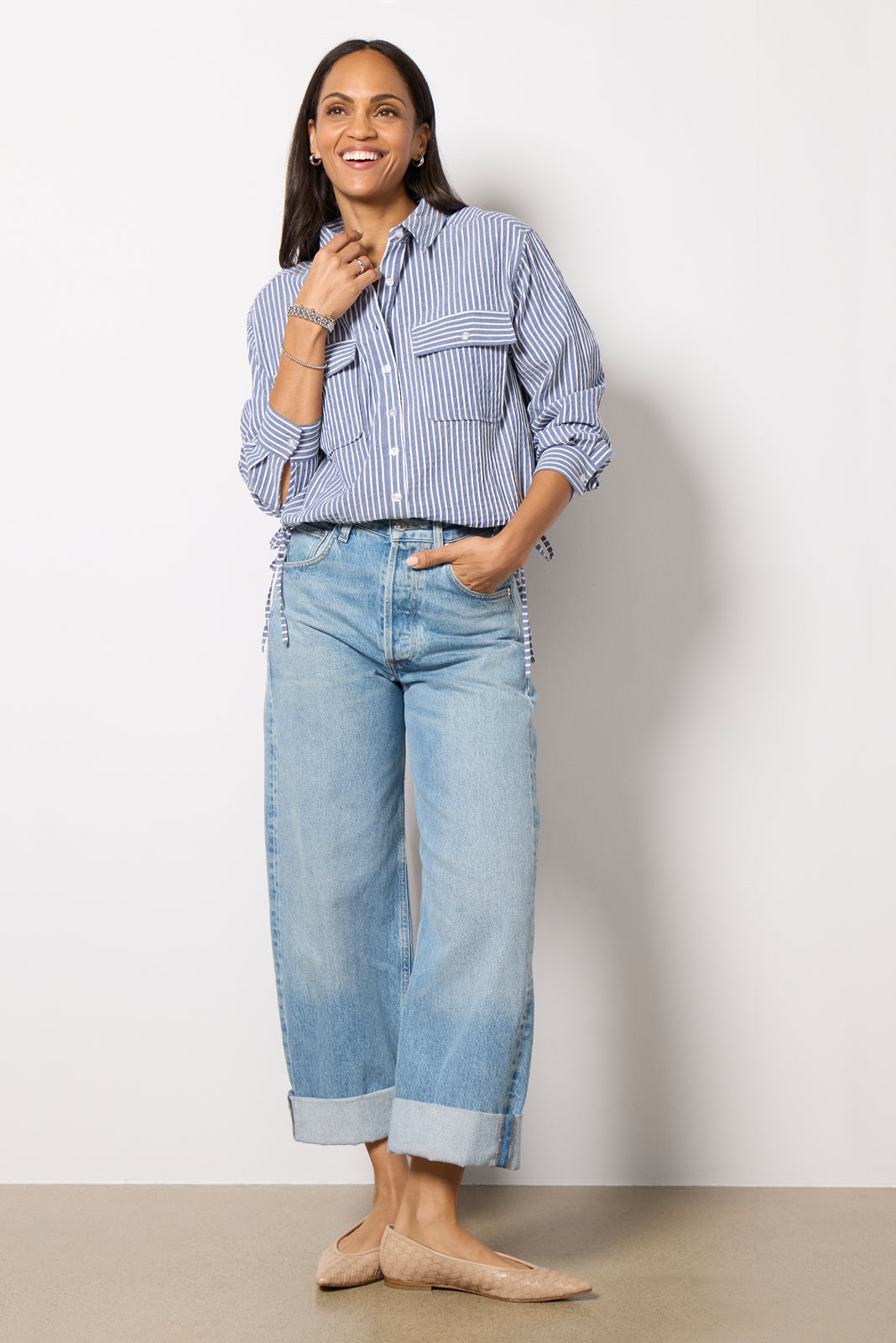 Louise Side Tie Shirt - Image 6