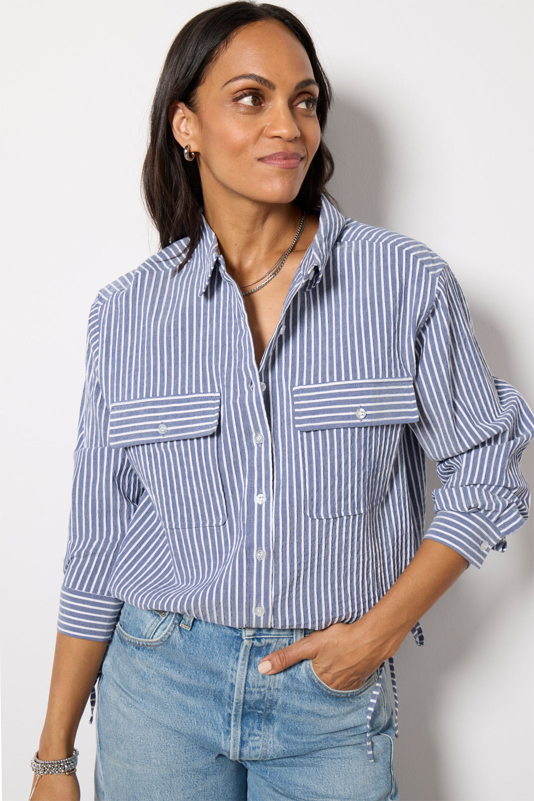 Louise Side Tie Shirt - Image 5