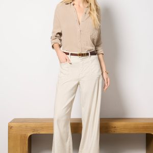 Joelle Stretch Linen Trouser