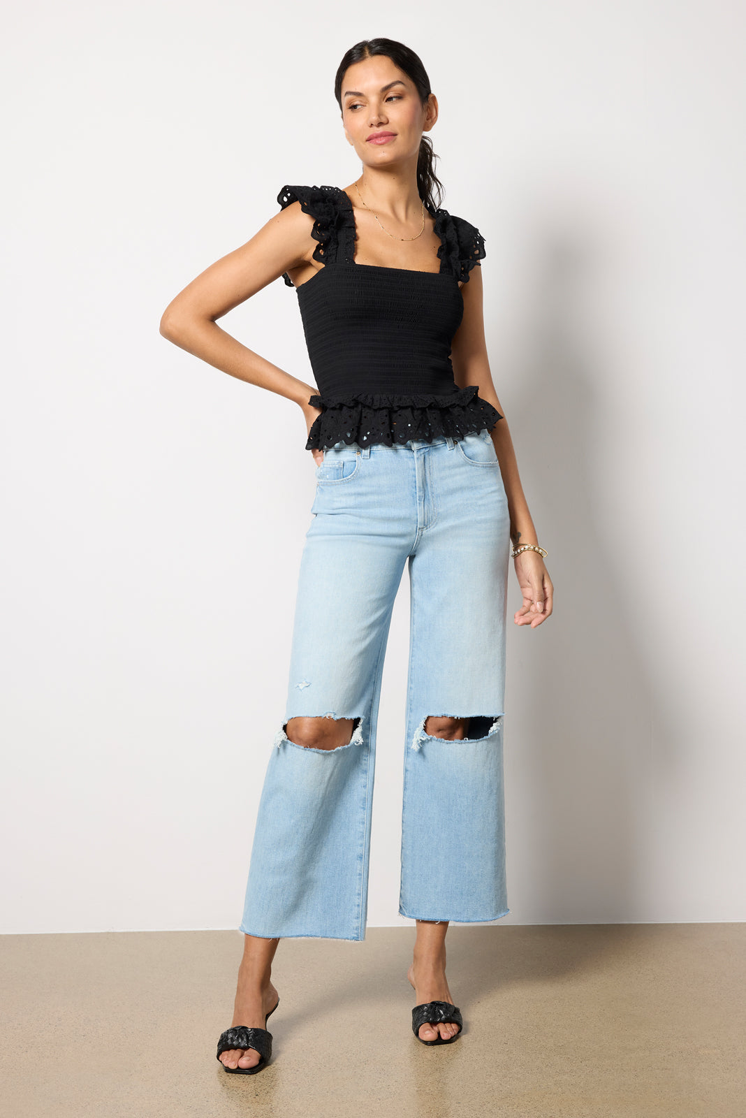 Sasha Ankle w Raw Hem - Image 5