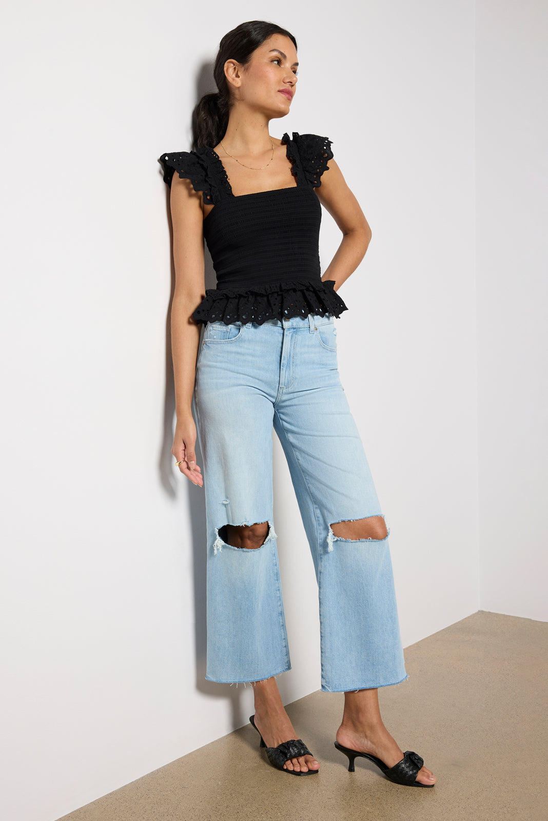 Sasha Ankle w Raw Hem