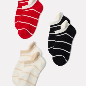 Stripe Cushion Ankle 3 Pack