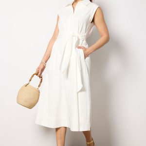 Perry Tie Waist Shirt Dress