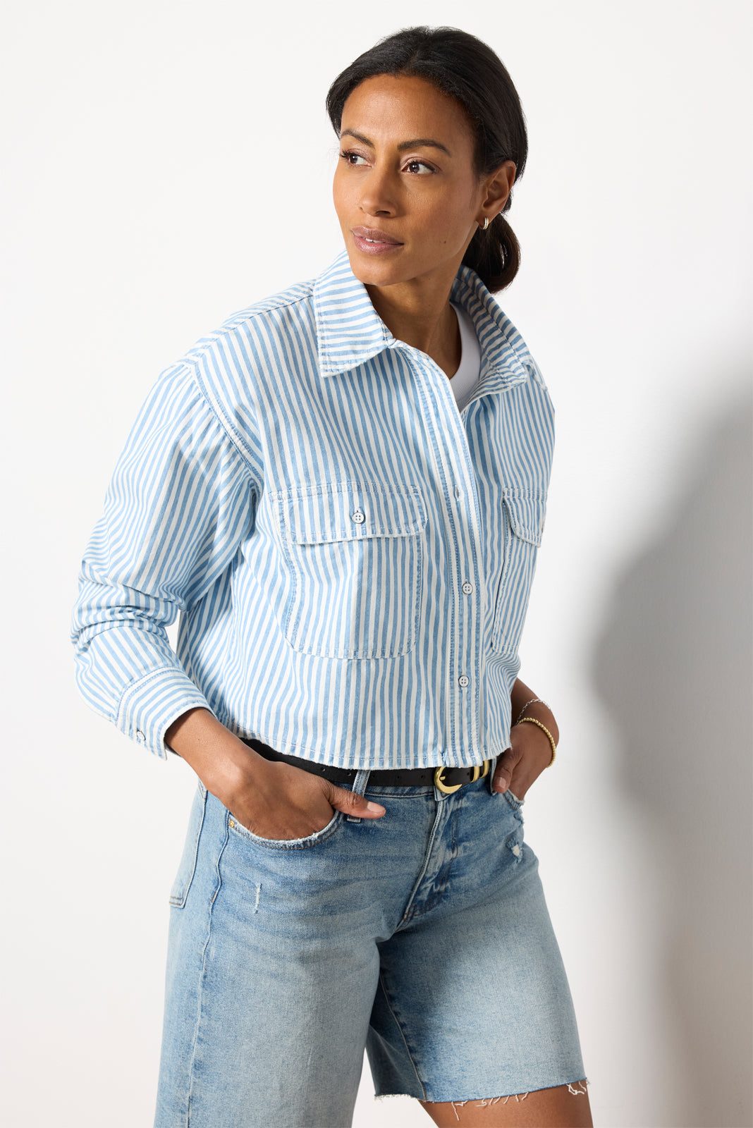 Cropped Nantucket Shirt - Image 3