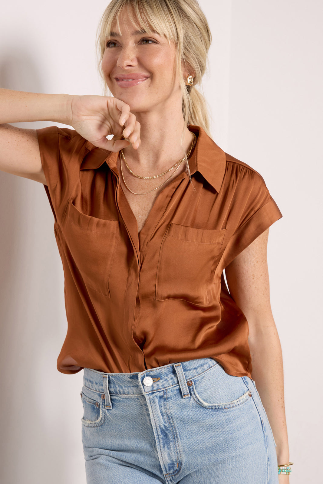 Remi Satin Shirt - Image 2