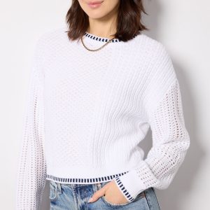 Uma Mixed Stitch Crew Neck