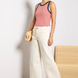 Sonya Stripe Ringer Tank