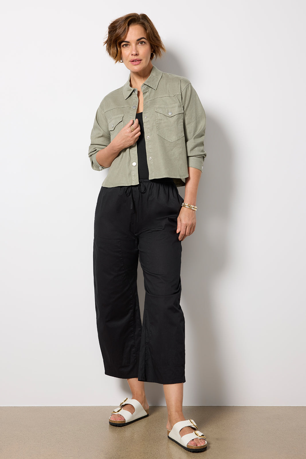 Frankie Stretch Linen Shacket - Image 5