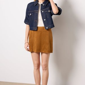 Short Sleeve Button Front Jacket