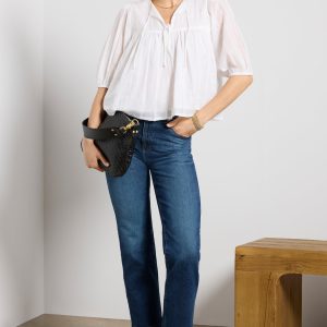 Brinley w Release Hem Straight Jean