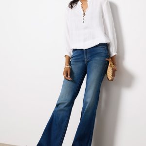 Button Front Textured Shirt