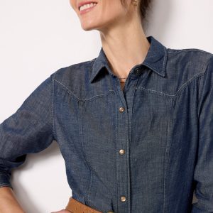 Western Yoke Shirt Dress