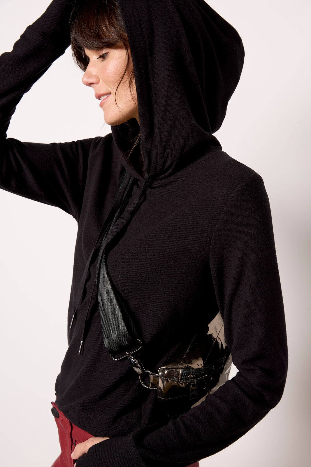Zoey Rib Inset Hoodie - Image 5