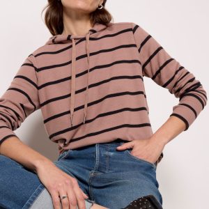 Zoey Rib Inset Hoodie