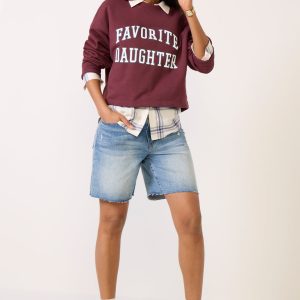 Cropped Collegiate Sweatshirt