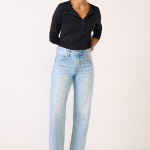 Lexi Bowed Straight Jean