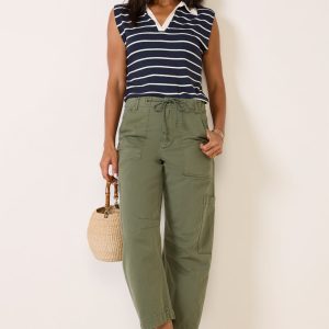 Ester Stripe Polo Top