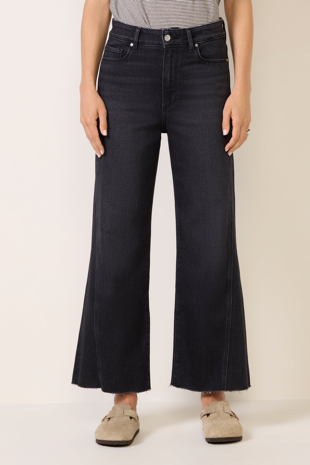 Anessa w Twisted Outseam Panel Wide Leg Jean - Image 6