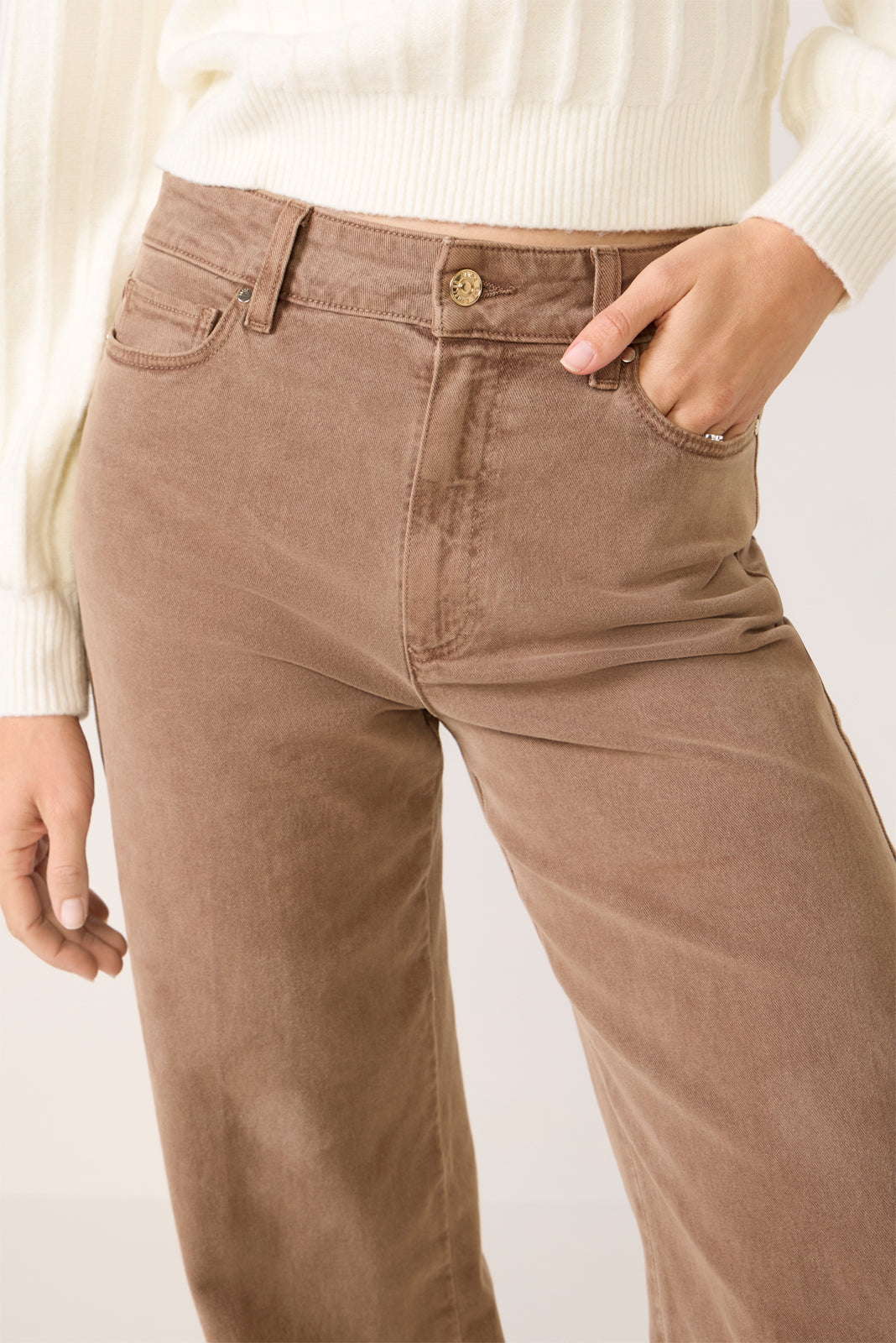 Anessa 31` w Raw Hem Wide Leg Pant - Image 2