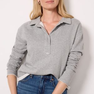 Hillary Collared Sweatshirt