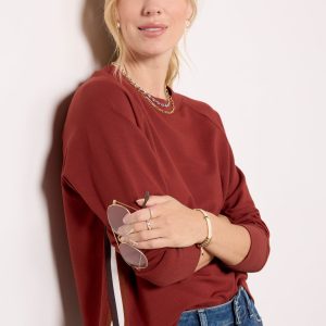 Taylor Stripe Trim Sweatshirt