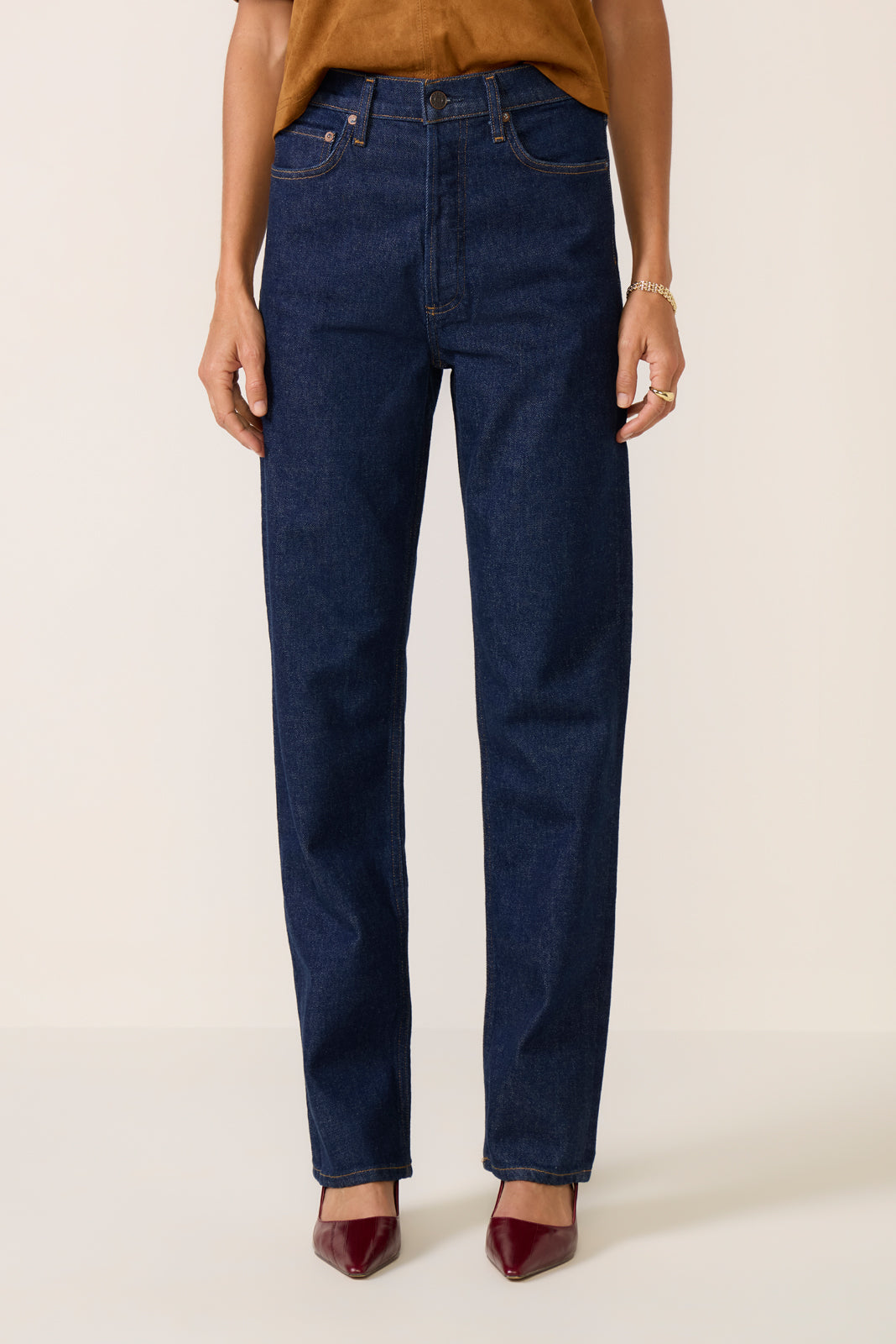 90s Pinch Waist Long Straight Jean - Image 5