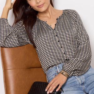 Geo Blouson Blouse