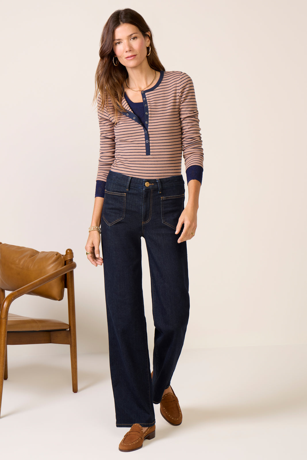 Stella Stripe Henley - Image 5