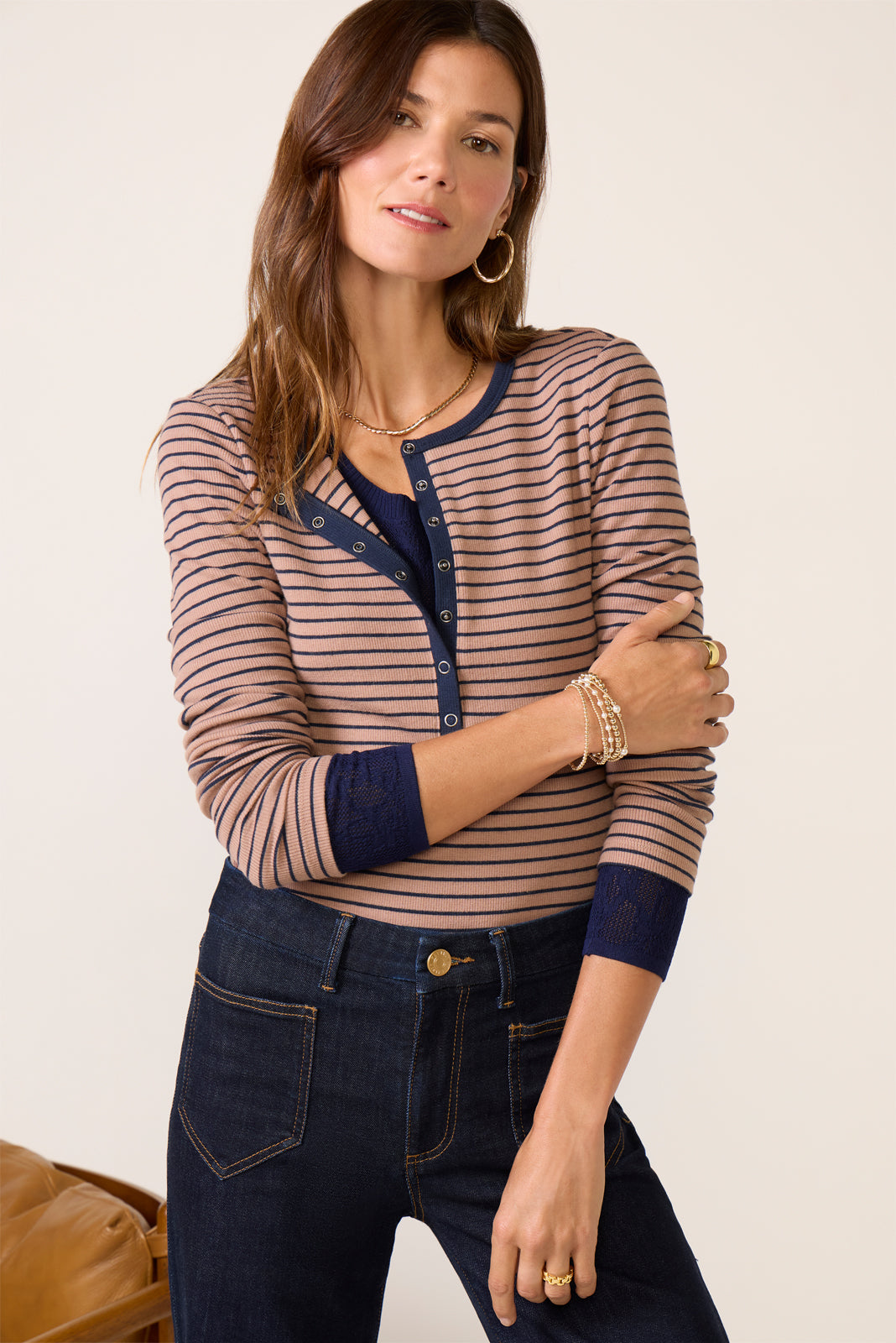 Stella Stripe Henley - Image 2