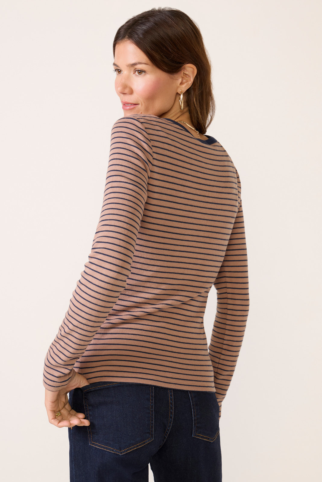 Stella Stripe Henley - Image 4