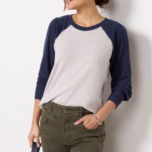 Mandy Cozy Varsity Top