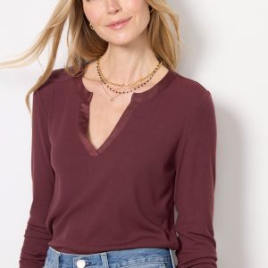 Beau Split Neck Tee