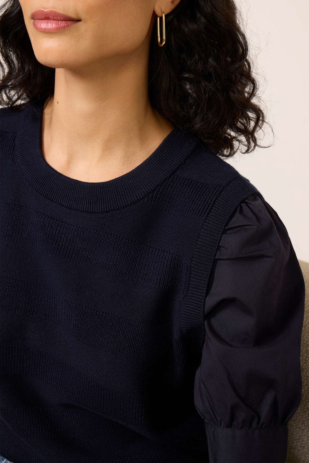 Violet Puff Sleeve TwoFer - Image 3