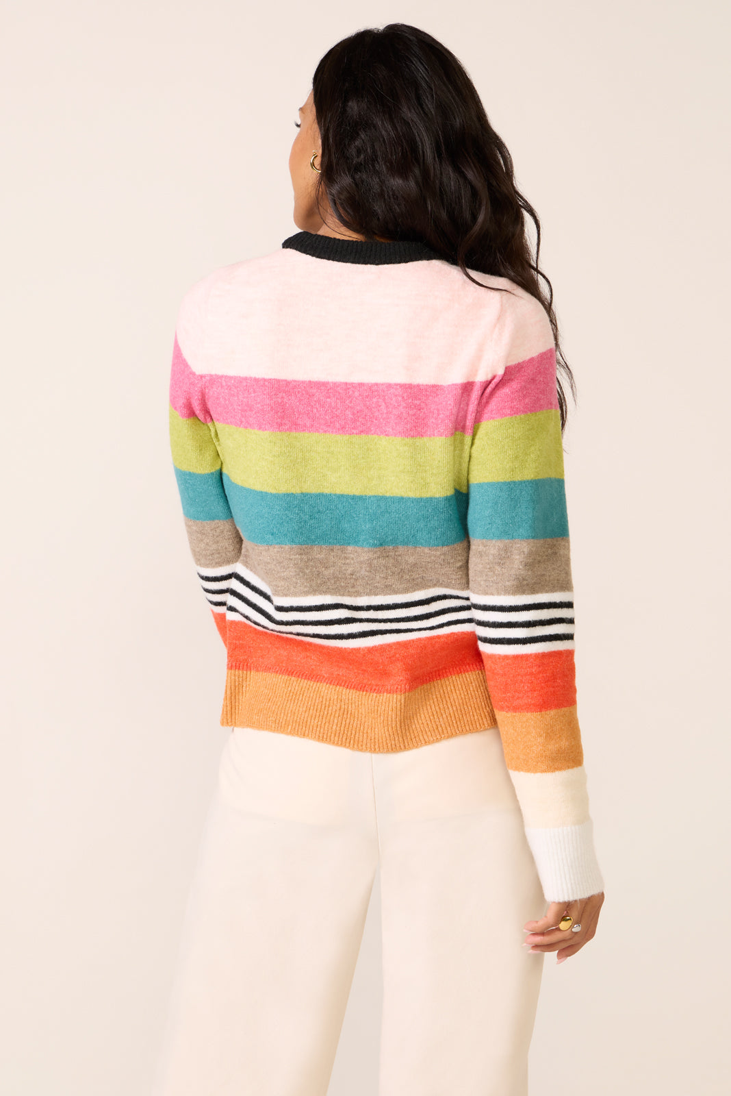 Stripe Cozy Knit Sweater - Image 4