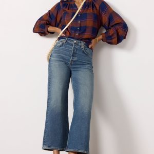 High Rise Wide Leg Crop