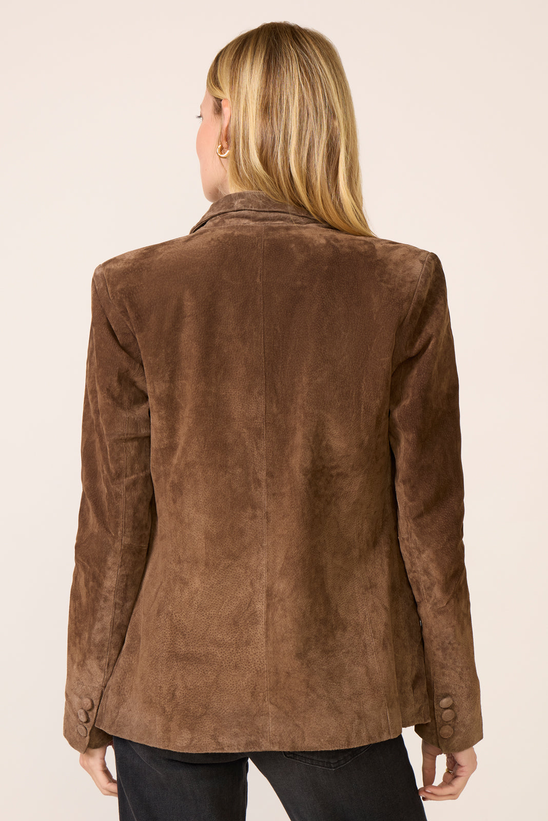 Black Coffee Suede Blazer - Image 4