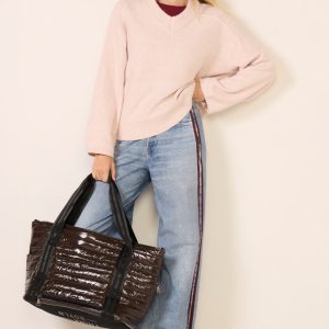 Dreamy High V Neck Sweater