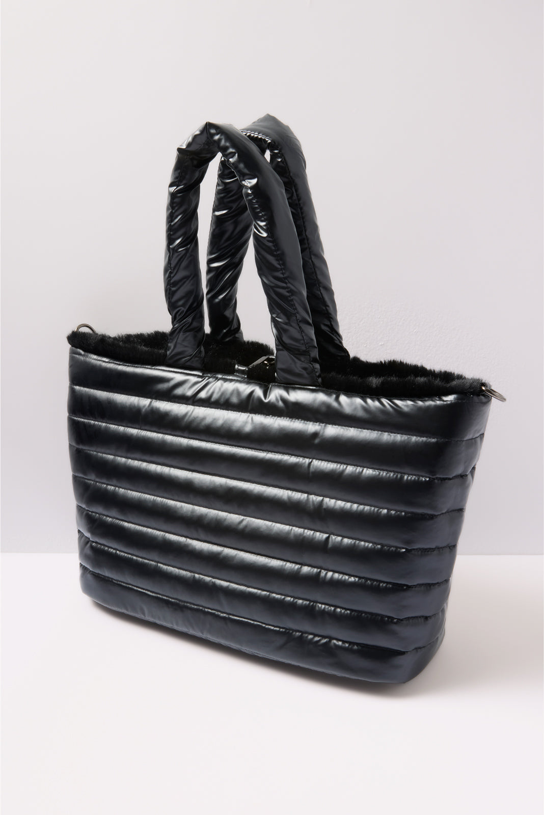 Duplex Reversible Fur Tote - Image 2