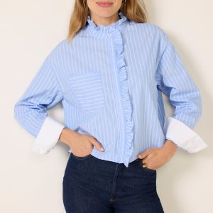 Janna Ruffle Trim Shirt