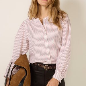 Aileen Collarless Shirt