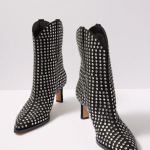 Anzel Crystal Stud Boot