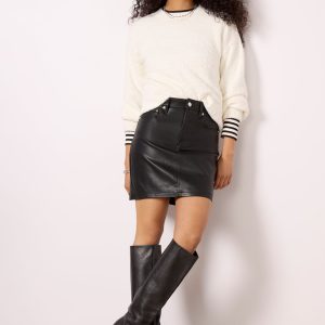 Ellie Faux Leather Skirt