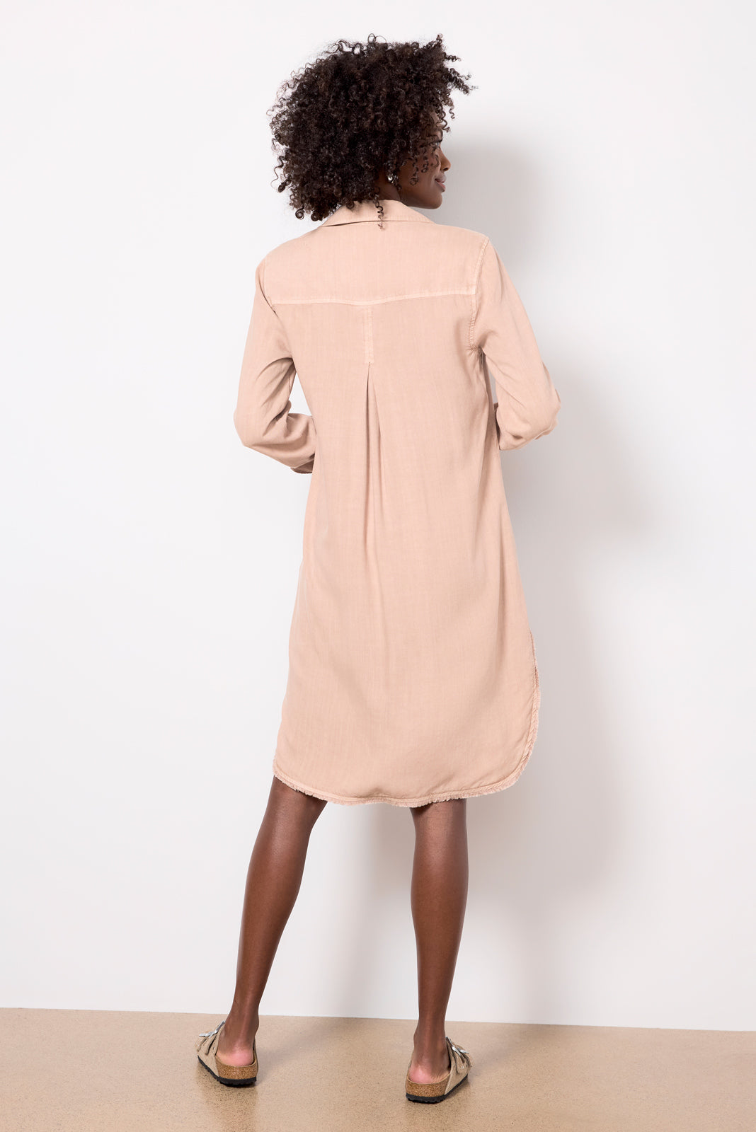 Long Sleeve Shirt Dress - Image 4