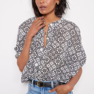 Mandarin Collar Top