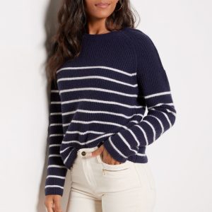 Campbell Cashmere Stripe Pullover