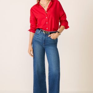 Jo Shirt in Paper Poplin